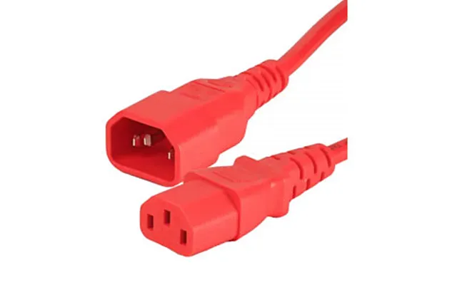 3m C14 To C13 Power Cable Red Pvc 1.0mm Power Lead