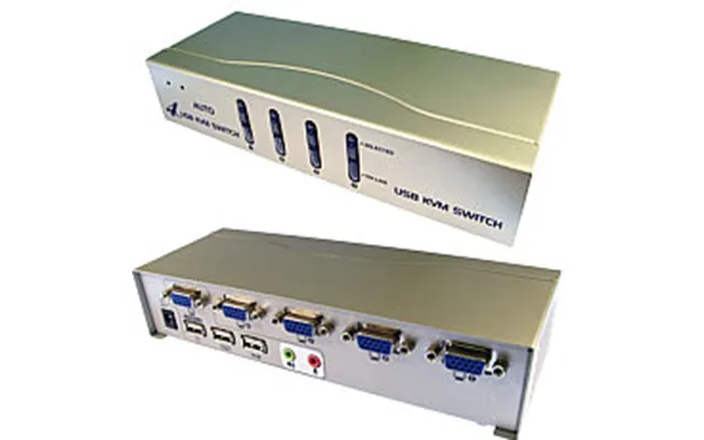4 Port Usb Kvm Switch Hd15 Vga Plus Usb