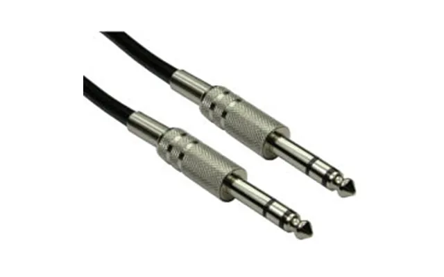 6.35mm Jack Cable 0.5m Male To Male Trs Nickel Plated