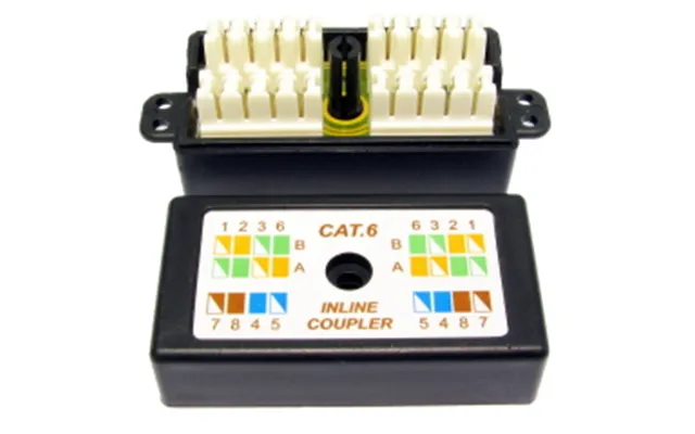 Cat6 Punchdown Krone Coupler Black