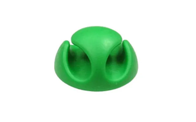 Desk Tidy Cable Management Green 10 Pack Dual Channel