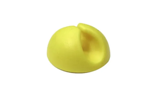 Desk Tidy Cable Management Yellow 20 Pack Single Channel