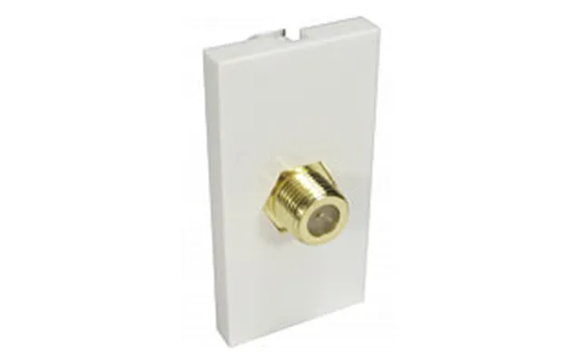 F Type Face Plate Single Socket Wallplate Module