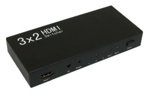 Hdmi 3x2 Switch Splitter With Remote Control