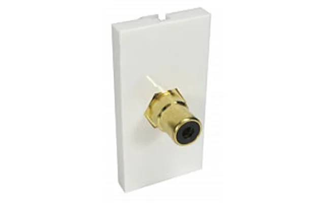 Single Phono Face Plate Single Socket Wallplate Module Black