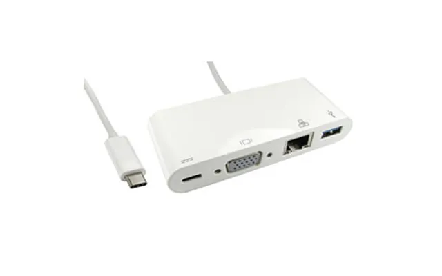 Usb Type C To Vga Usb And Ethernet Combo With Power Delivery