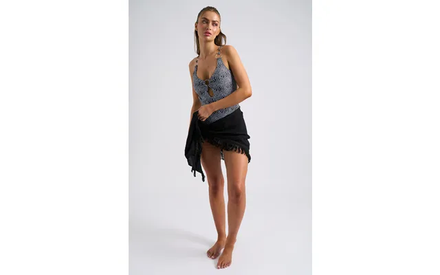 Crinkle Cotton Tassel Beach Skirt - 10
