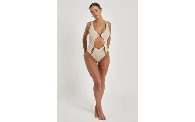 Cut Out Ring Swim Suit - 14