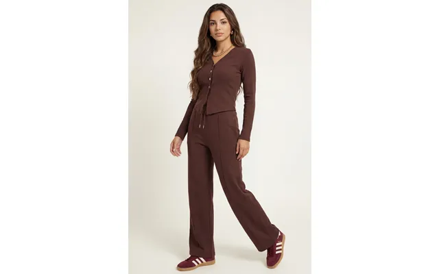 Rib Soft V Cardigan Set - Sxs S