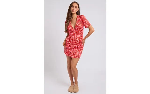 Ruched Wrap Dress - 8