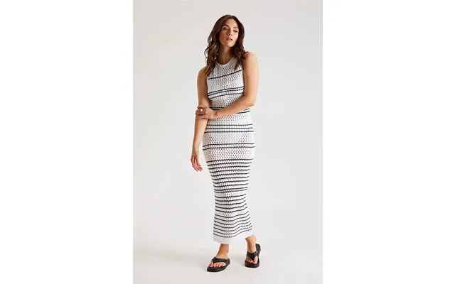 Stripe Pointelle Dress - 8