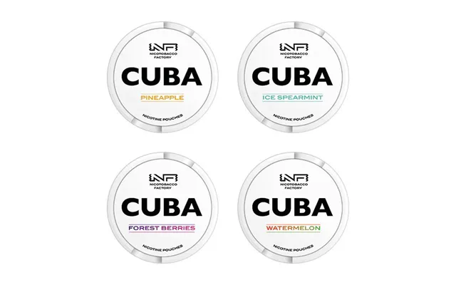 Cuba White Nicotine Pouches 25 Pouches Box