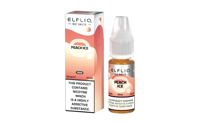 Elfliq Nicotine Salt Peach Ice E-liquid 10ml