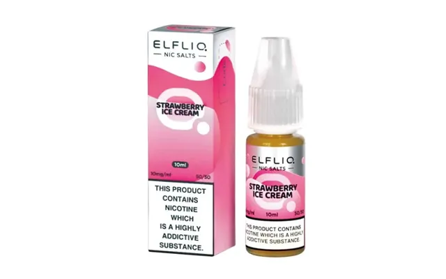 Elfliq Nicotine Salt Strawberry Ice Cream E-liquid 10ml