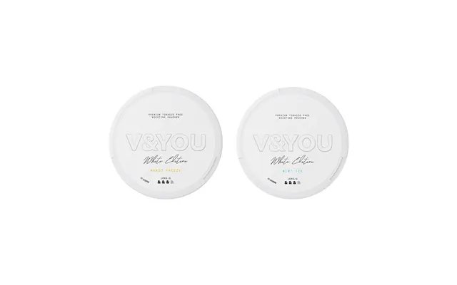 V&you White Edition Nicotine Pouches 20pouches Box