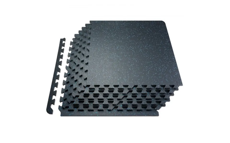 Vevor 0.56 Inch Thick Gym Floor Mats - 25 Tiles Rubber Top With Eva Foam