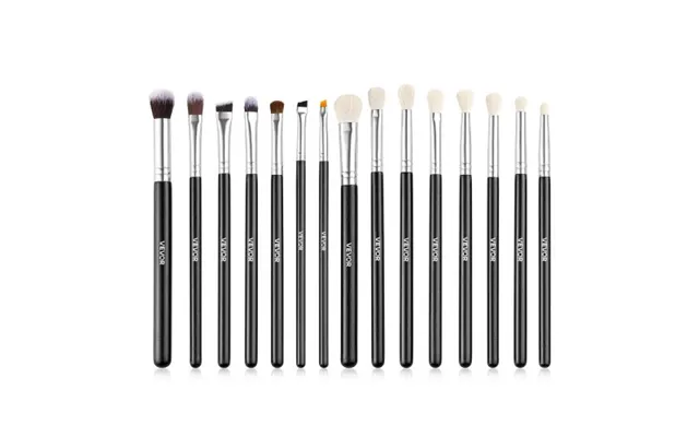 Vevor 15-piece Makeup Brush Set For Foundation Blending Eyeshadow - Professional Vegan Brushes With Soft Synthetic Brist