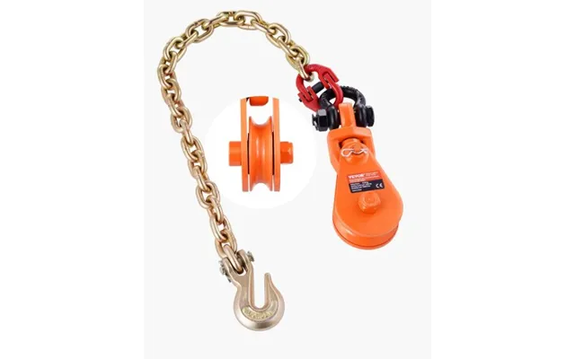 Vevor 2 Ton Snatch Block With G80 Chain - Swivel Shackle