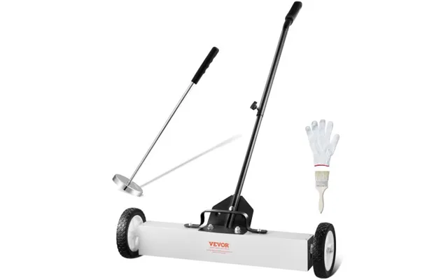 Vevor 24-inch Magnetic Sweeper With Wheels - 50 Lbs Capacity