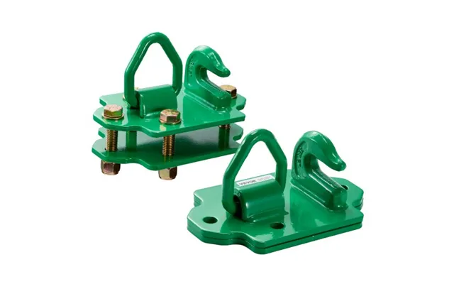 Vevor 3 8 Tractor Bucket Hooks With Tie Down Ring - Grade 70 Forged Steel 2 Pack Bolt-on Grab Hook With Back Plates Comp
