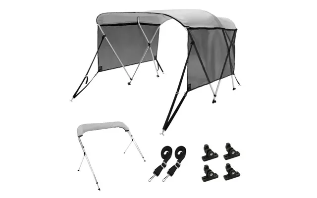 Vevor 3 Bow Bimini Top Boat Cover - Detachable Mesh Sidewalls product image