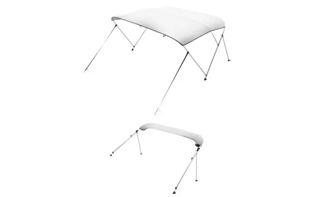 Vevor 3 Bow Boat Bimini Tops - 600d Polyester Canopy With Aluminum Alloy Frame