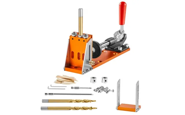 Vevor 30 Pcs Pocket Hole Jig Kit - Adjustable & Easy To Use Pocket Hole Jig System With Step Drills