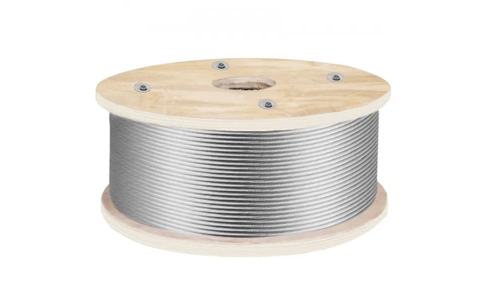 Vevor 316 Stainless Steel Wire Rope 500ft Length - Steel Wire Cable 3 16 Inch