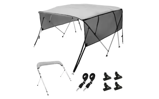 Vevor 4 Bow Bimini Top Boat Cover - Detachable Mesh Sidewalls product image