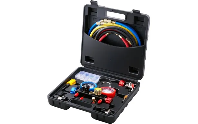 Vevor 4 Way Ac Gauge - Ac Manifold Gauge Set For R134a R22 R12 R410a Refrigerant, Freon Gauges With 152 product image