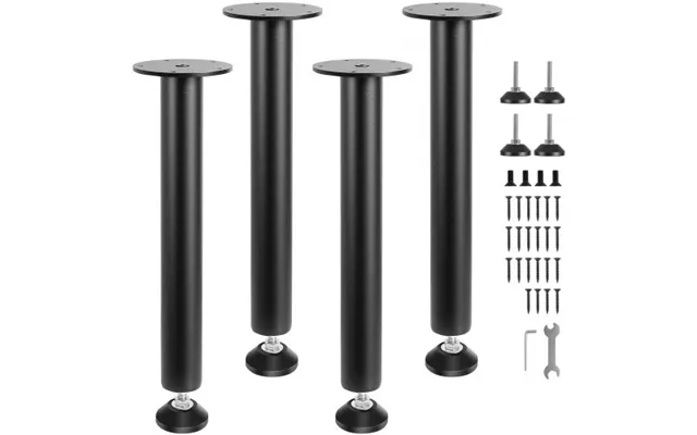 Vevor 406.4mm Adjustable Desk Legs - Reinforced Steel Office Table Furniture Legs Set Of 4 For Diy product image