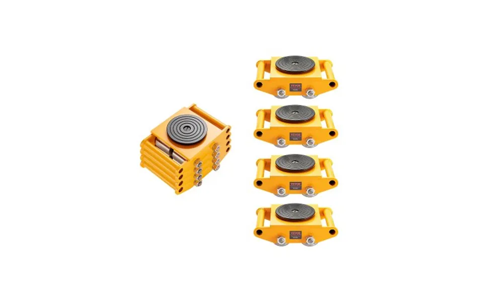 Vevor 4pcs Machinery Skate Dolly - 11999.8 Kg Industrial Machinery Mover