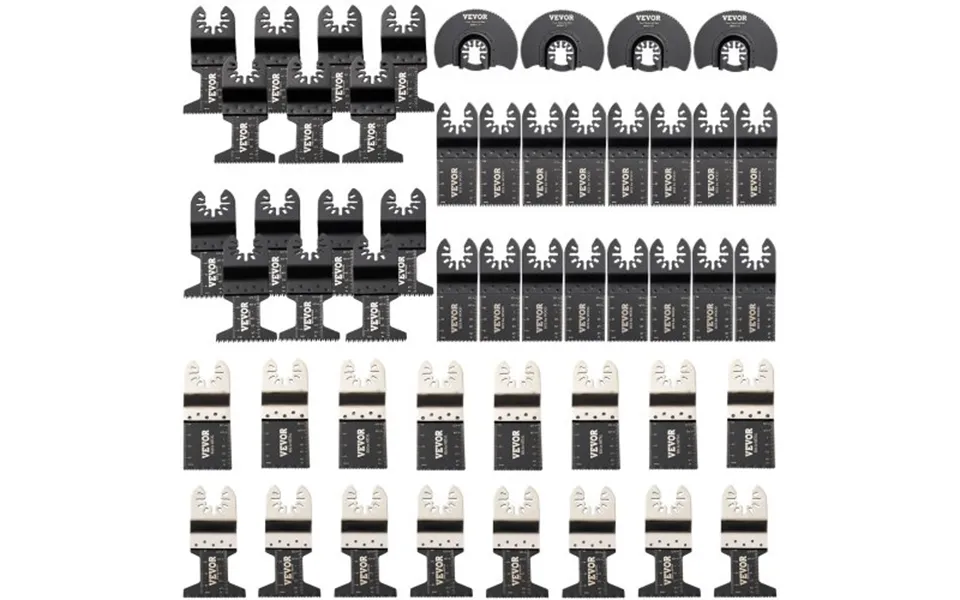 Vevor 50 Pcs Oscillating Saw Blades - Quick Release Multitool Blades Kit