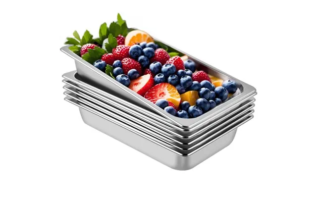 Vevor 6 Pack Steam Table Pans 20.9 X 12.8 X 3.9 Inch Deep Steam Table Pan Full Size 13l Deep Food Container Stainless St