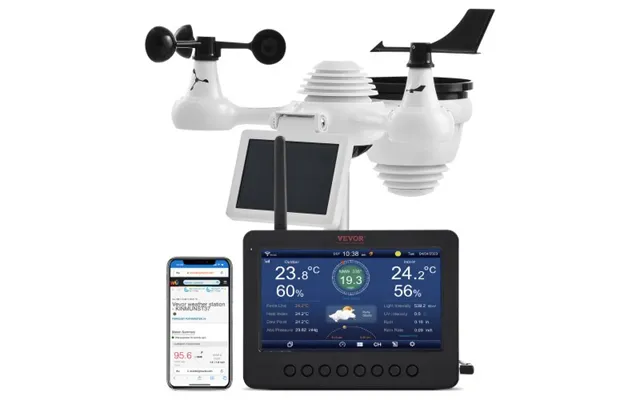 Vevor 7-in-1 Wi-fi Weather Station - 7 Tft Color Display
