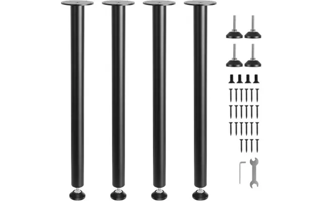 Vevor 711.2mm Adjustable Desk Legs - Reinforced Steel Office Table Furniture Legs Set Of 4 For Diy product image