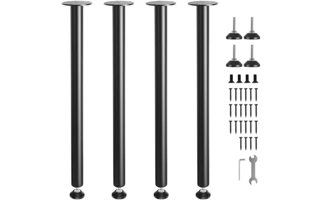 Vevor 762mm Adjustable Desk Legs - Reinforced Steel Office Table Furniture Legs Set Of 4 For Diy product image