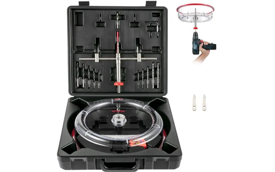 Vevor Adjustable Hole Saw Cutter Kit - 1-5 8 To 11-13 16 40-300 Mm