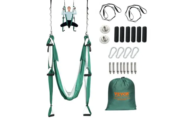 Vevor Aerial Yoga Swing Set - 2.7 Yards Yoga Hammock Hanging Swing Aerial Sling Inversion Fly Kit Trapeze Inversion Equi product image