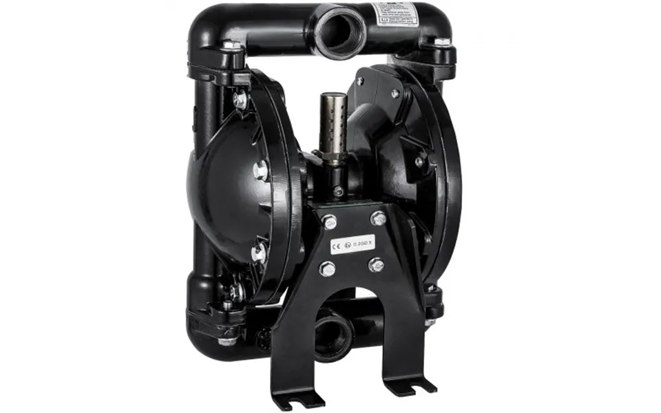 Vevor Air-operated Double Diaphragm Pump 1 Inch Inlet Outlet Aluminum 35 Gpm Max 120psi - Nitrile Diaphragm