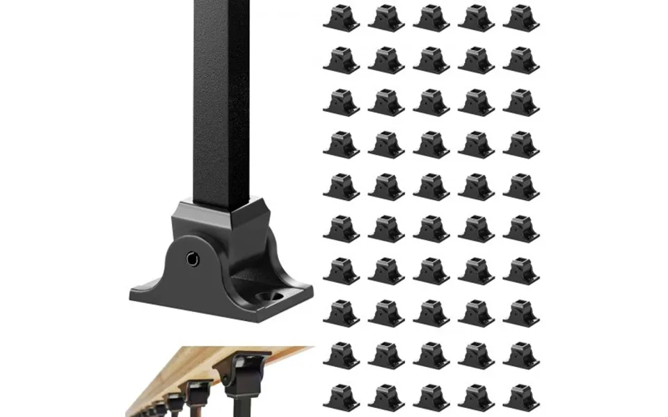 Vevor Aluminum Alloy Baluster Shoes Square Balusters Baluster Wrought Spindles For Staircase Slant Shoes With Screw Hole
