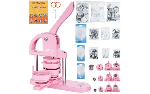 Vevor Button Maker - 1 1.25 2.28 Inch 25 32 58mm 3-in-1 Pin Maker