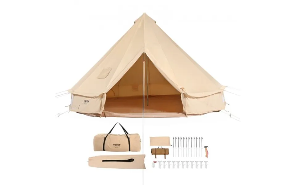 Vevor Canvas Bell Tent - 4 Seasons 4 M 13.12 Ft Yurt Tent