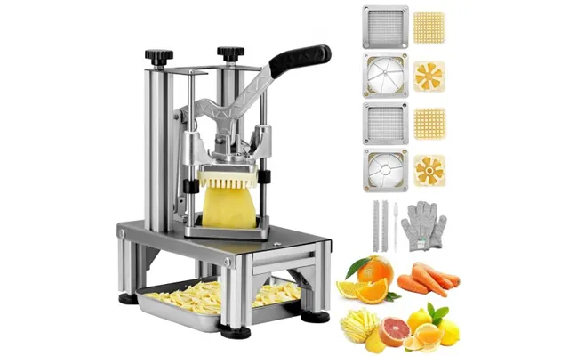 Vevor Commercial French Fry Cutter With 4 Replacement Blades - 0