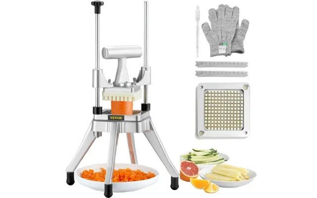 Vevor Commercial Vegetable Fruit Chopper 1 4 Blade Heavy Duty Professional Food Dicer Kattex French Fry Cutter Onion Sli