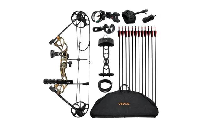 Vevor Compound Bow Archery - Adjustable 19-30 In Draw Length Compound Bow Package For Beginner
