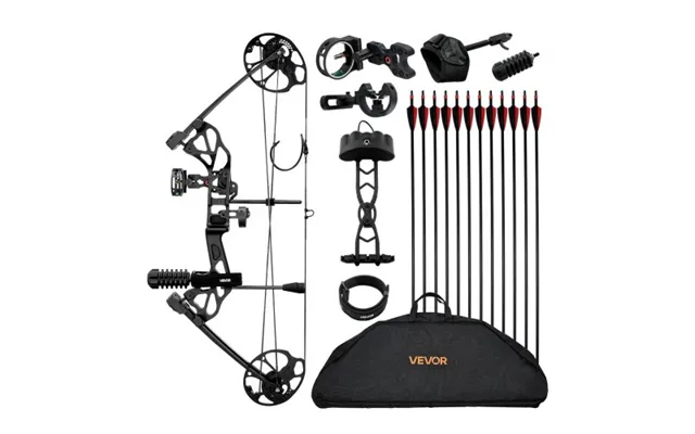 Vevor Compound Bow Archery - Adjustable 19-30 In Draw Length Compound Bow Package For Beginner