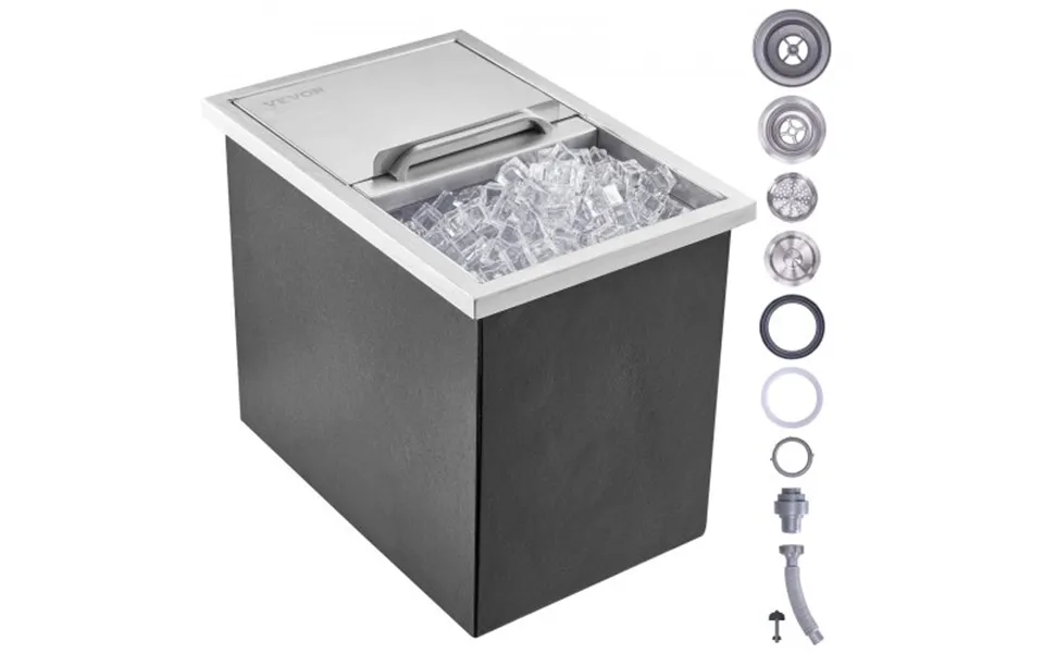 Vevor Drop In Ice Chest - 46 Cm L X 30.5 Cm W X 36.8 Cm H Stainless Steel Ice Cooler