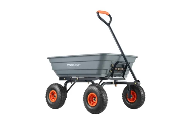 Vevor Dump Cart - Poly Garden Dump Cart With Easy To Assemble Steel Frame product image