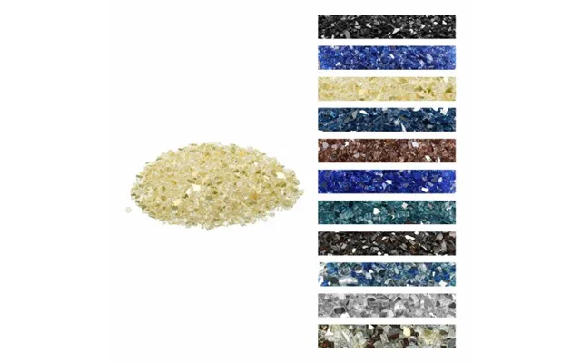 Vevor Fire Glass - 10 Lbs 4.5 Kg High-temperature Resistant Fireplace Rocks